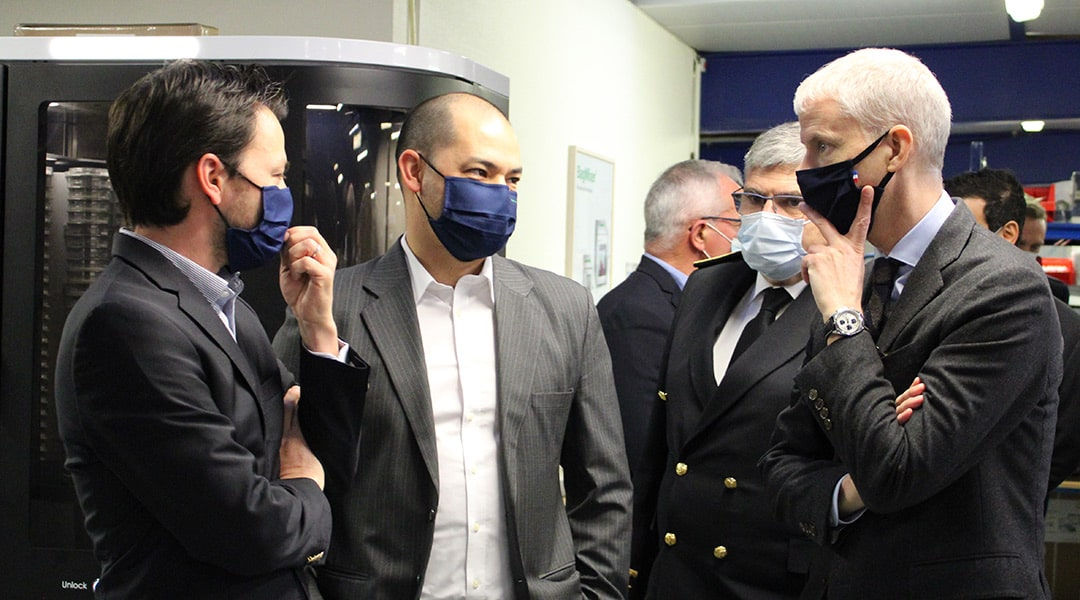 与 Franck Riester 部长一起向法国制造致敬